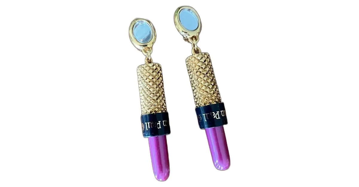 Jean Paul Gaultier Pendientes Púrpura 