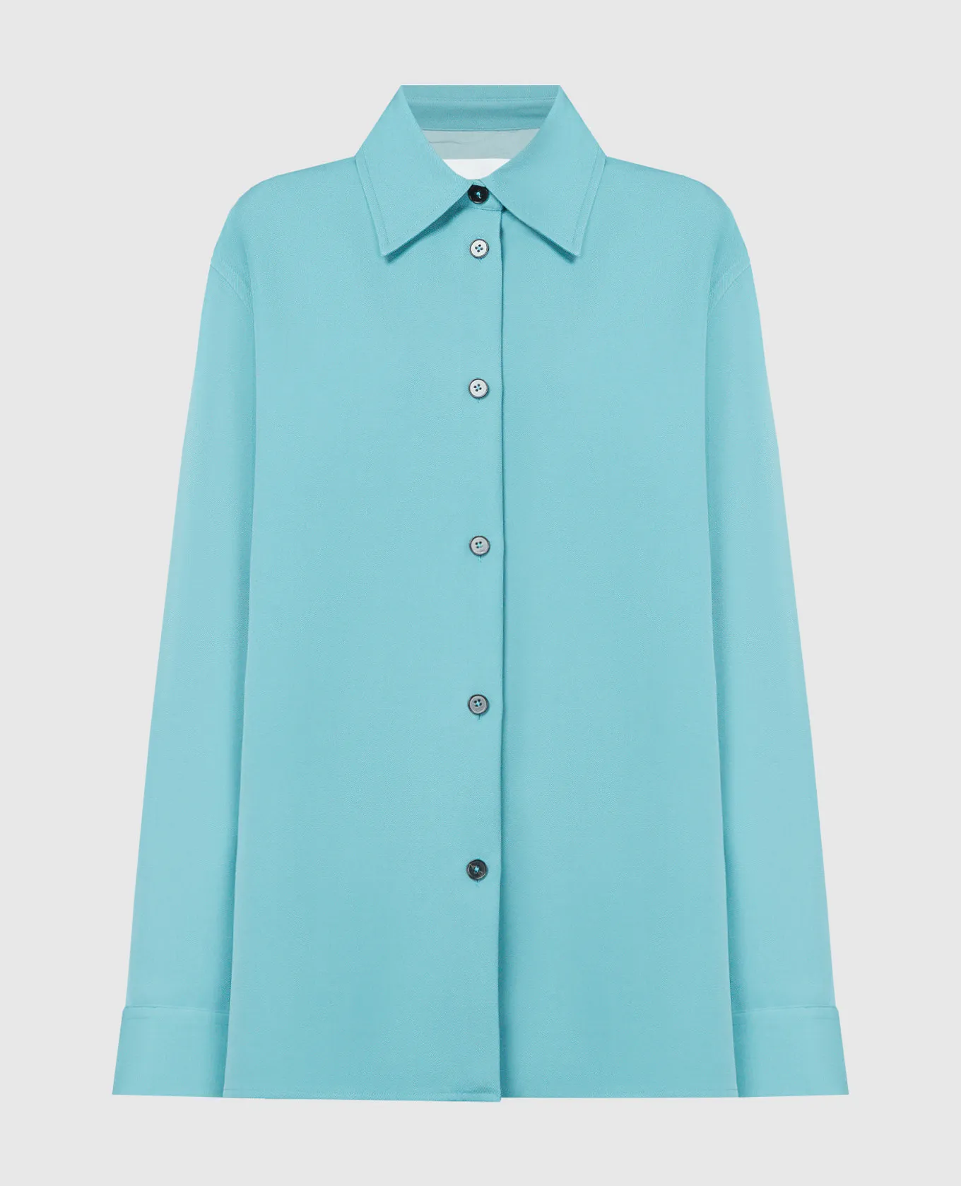 Jil Sander Blue shirt made of wool