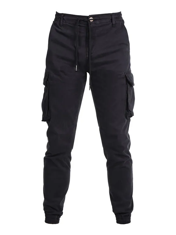 Johnny Looper Pantalón de hombre con grandes bolsillos laterales y cordón