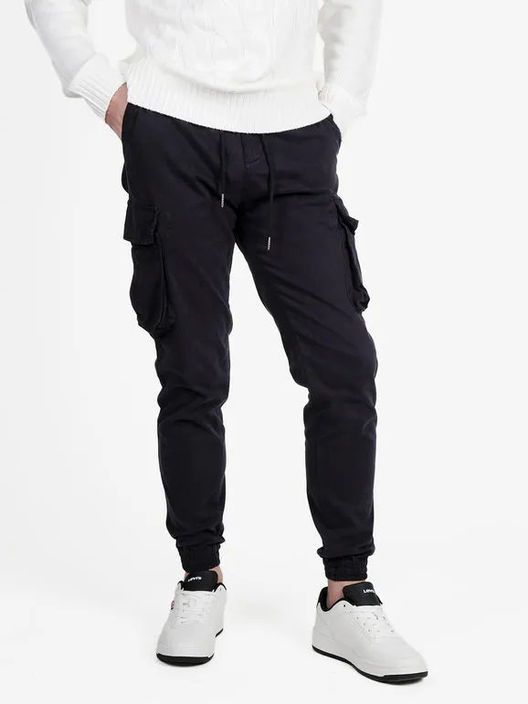 Johnny Looper Pantalón de hombre con grandes bolsillos laterales y cordón