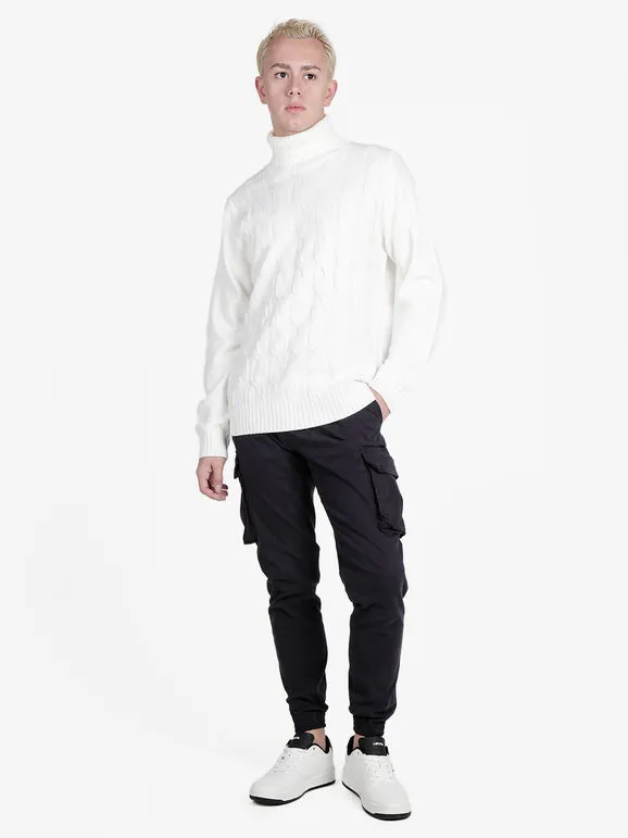 Johnny Looper Pantalón de hombre con grandes bolsillos laterales y cordón
