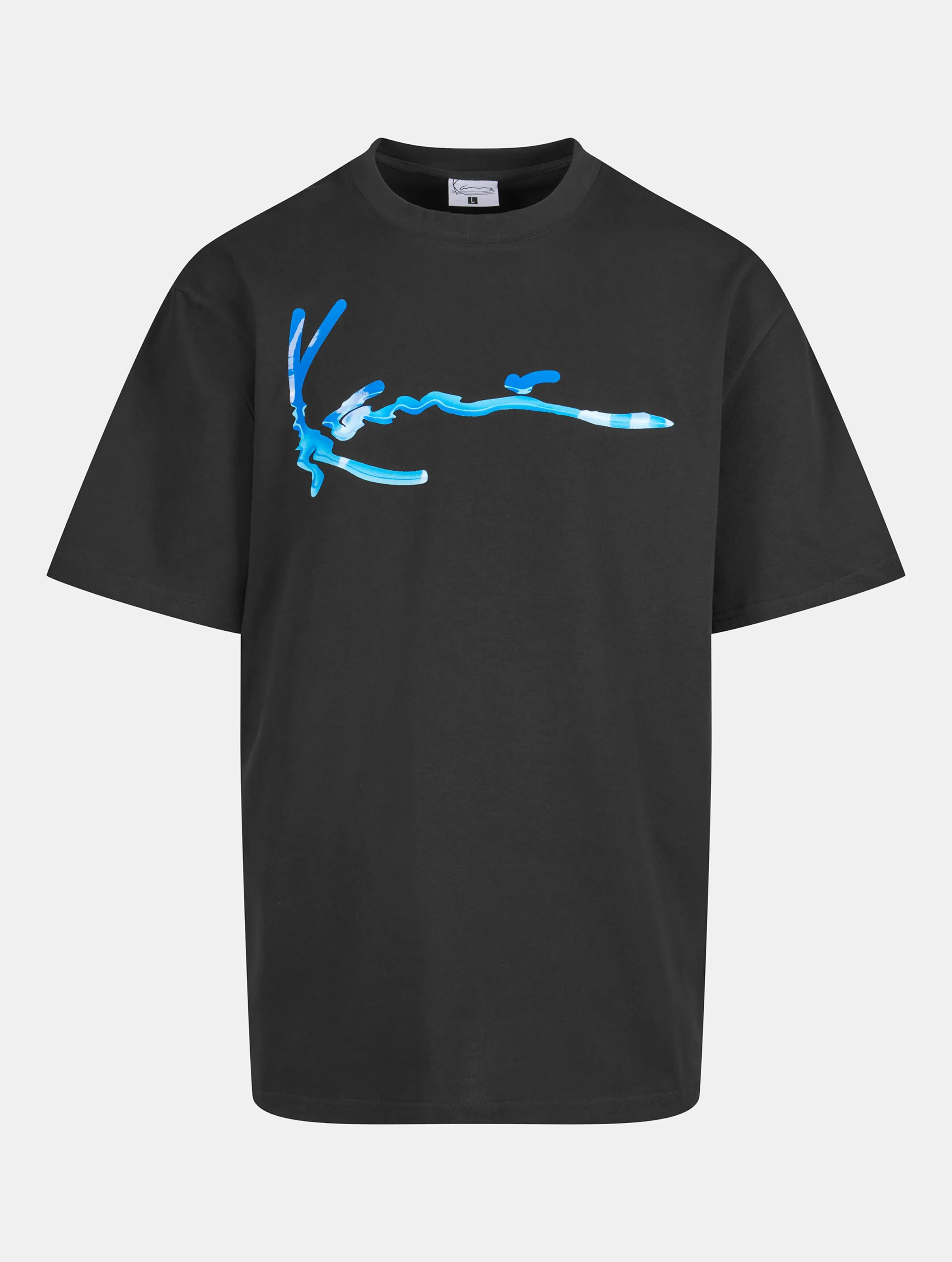 KARL KANI WATER SIGNATURE TSHIRTS BLACK XS