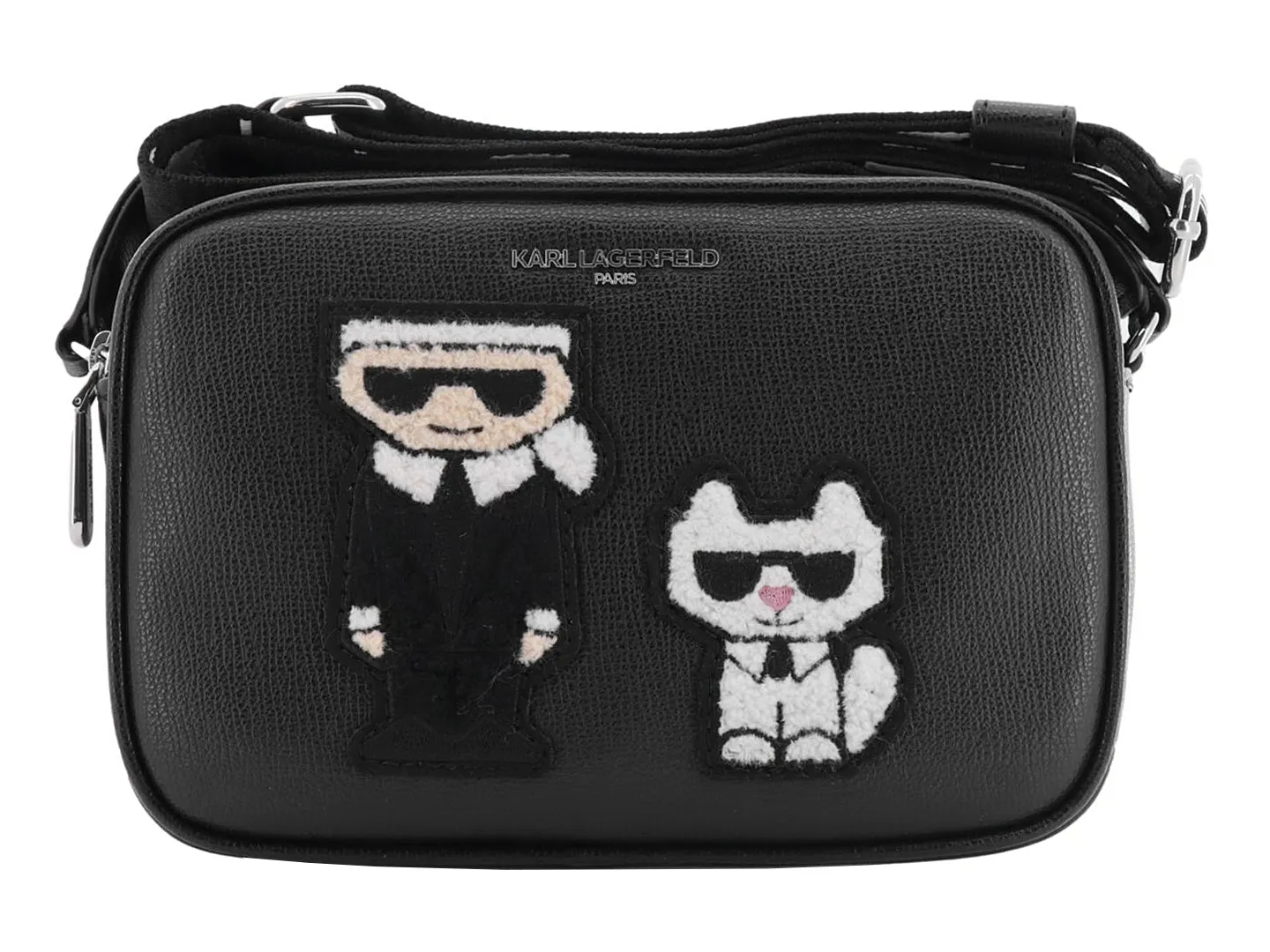 Karl Lagerfeld Lh 1eu9bj Blk/blk Sherpa Cross Body  Unica