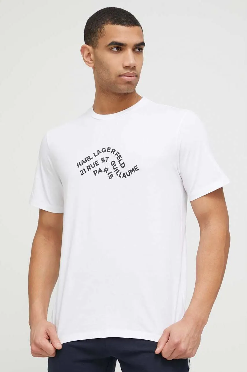 KARL LAGERFELD WAVE LOGO RELAXED TSHIRT