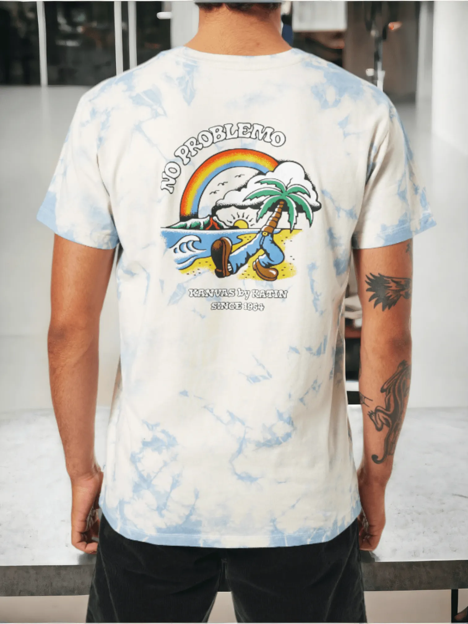 Katin USA – Camiseta Set blue tie dye