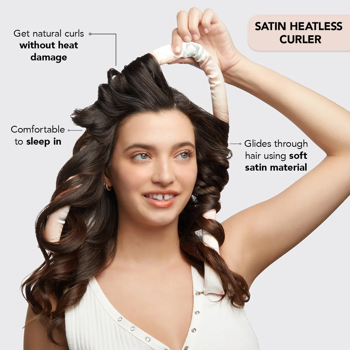 KITSCH SATIN HEATLESS CURLING SET  SUNSET TIE DYE