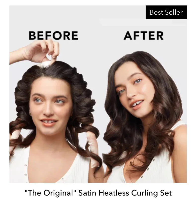 KITSCH SATIN HEATLESS CURLING SET  SUNSET TIE DYE