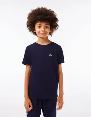 Lacoste Camiseta de niño Lacoste SPORT en mezcla de algodón transpirable