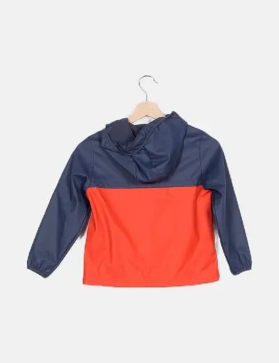 Lacoste Chubasquero bicolor capucha
