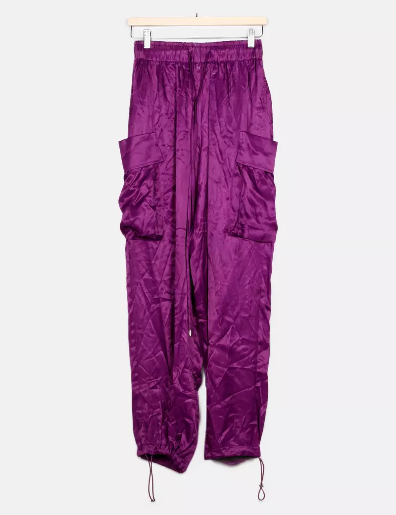 LARETAGGIO Pantalones cargo Fluido