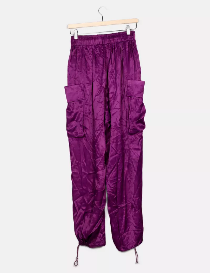 LARETAGGIO Pantalones cargo Fluido