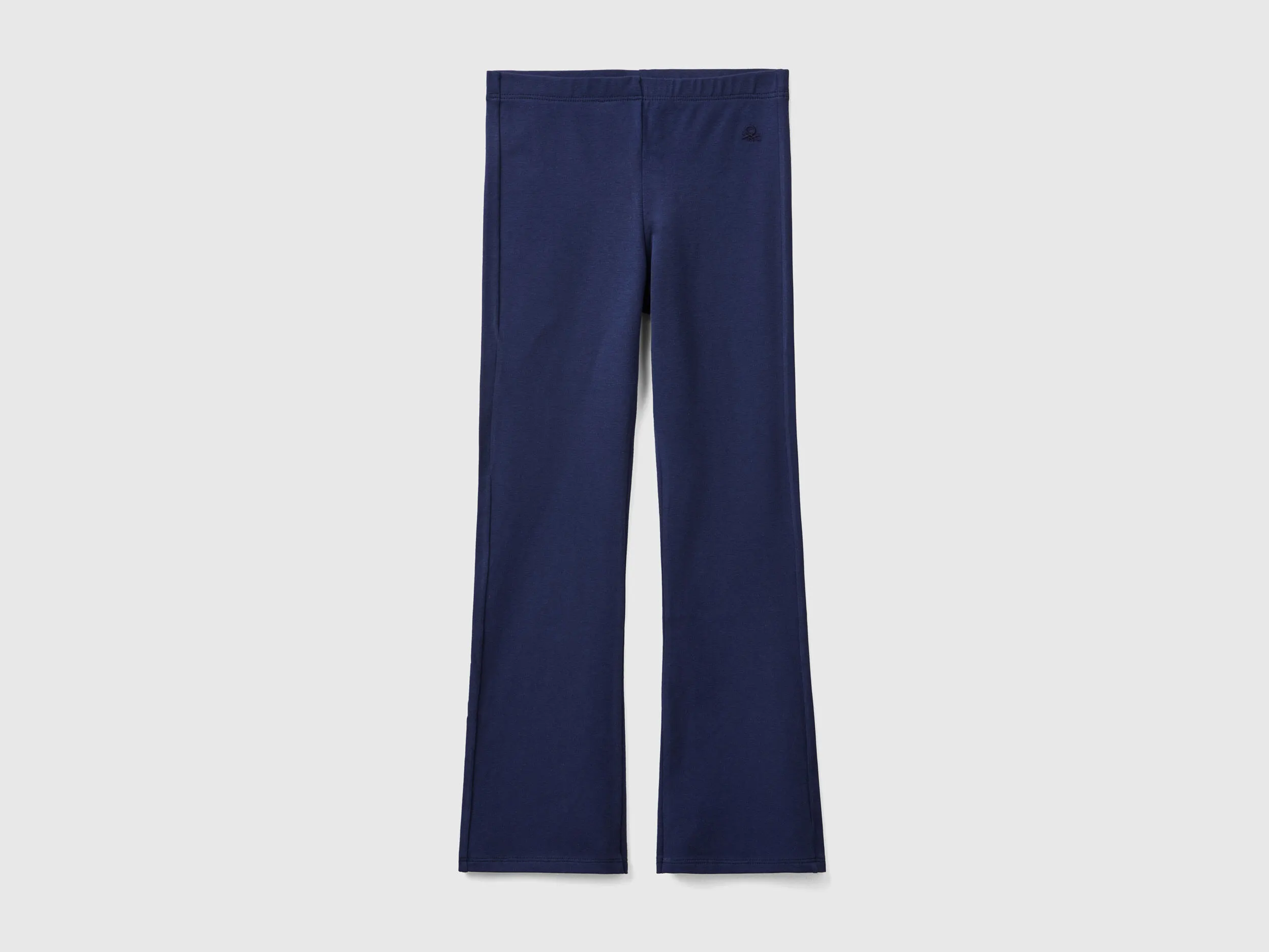 Leggings acampanados de algodón elástico