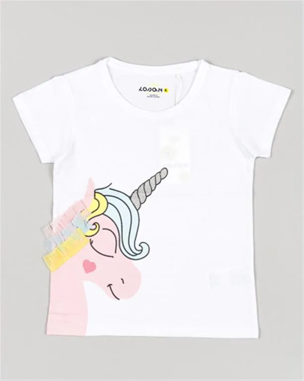 LOSAN CAMISETA MANGA CORTA NIñA LOSAN UNICORNIO LKGAP030324010
