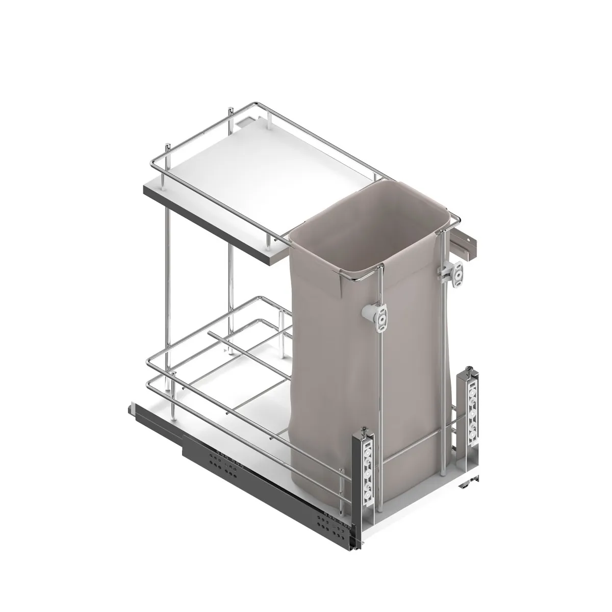 LíNEA COMPACT  BOTELLERO PANERO EXTRAíBLE CON BASE BLANCA