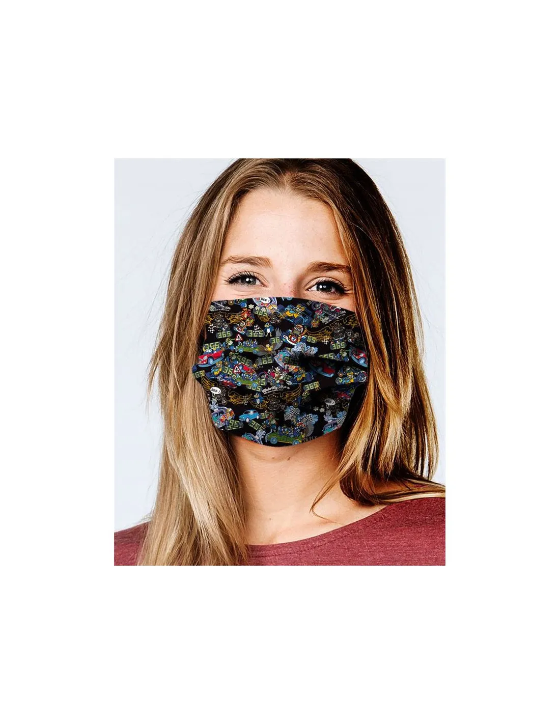 MASCARILLA HIGIéNICA COLECCIóN WANTYOU KUKUXUMUSU COCHES