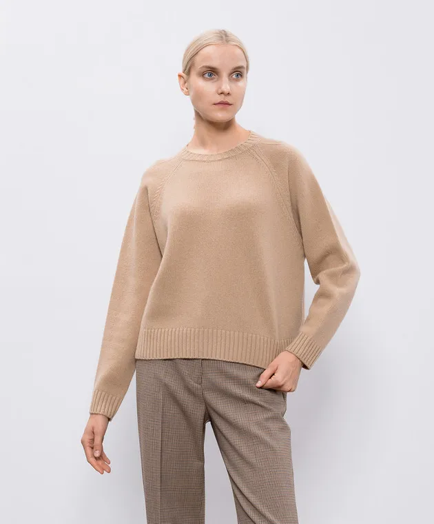 Max Mara Weekend GABBIA beige wool sweater