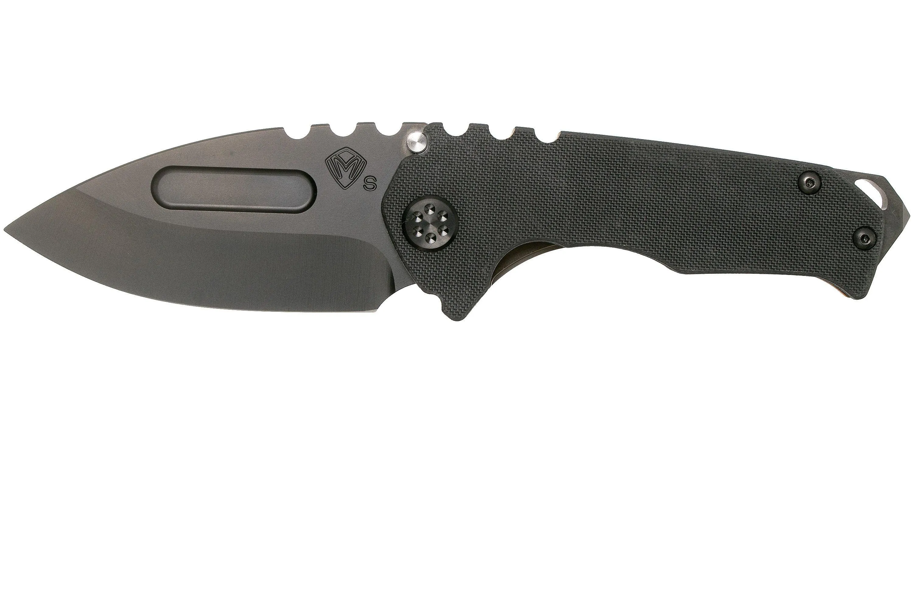 Medford Praetorian Genesis G S35VN, PVD Droppoint Blade, Black G10 Handle, PVD Hardware navaja