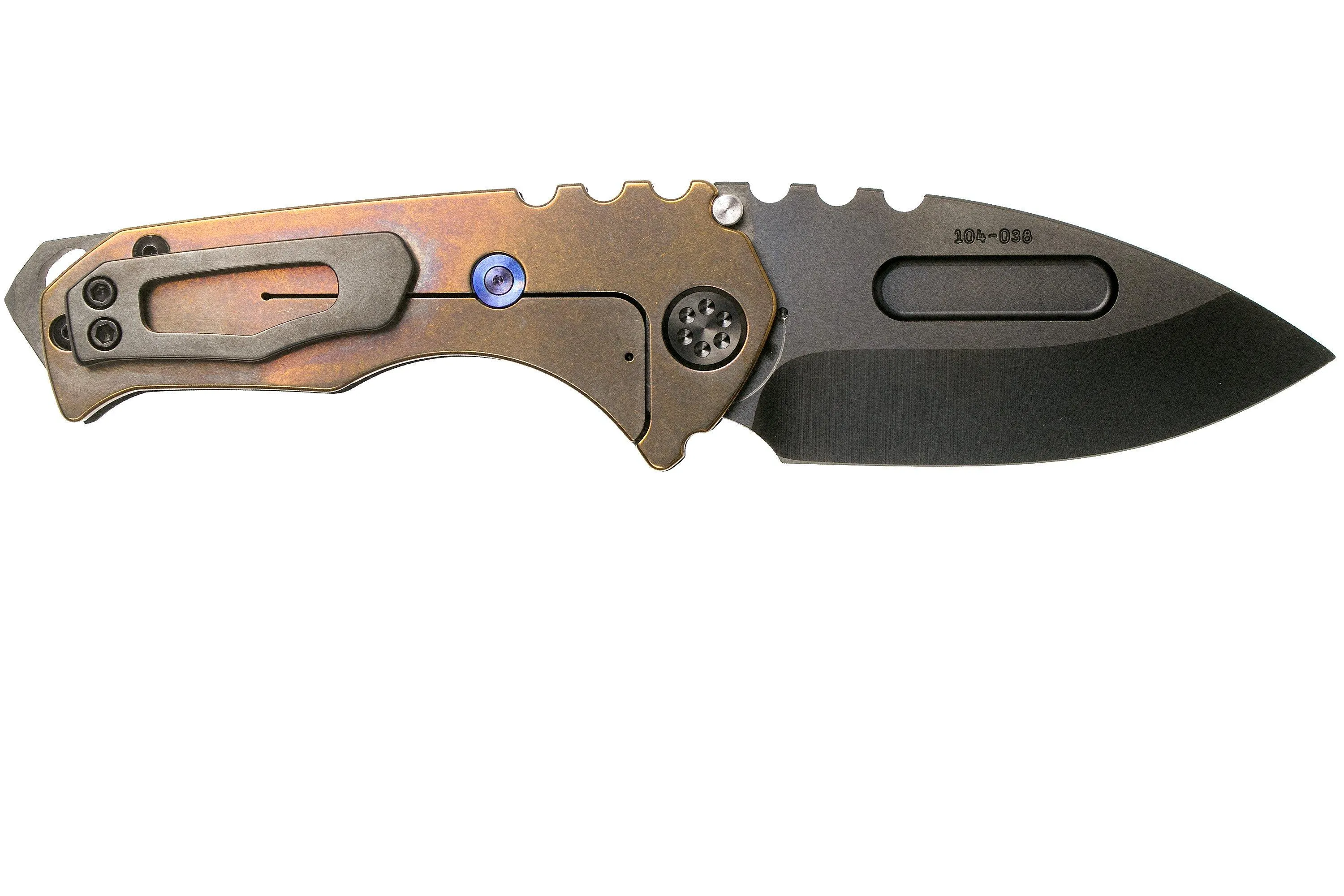 Medford Praetorian Genesis G S35VN, PVD Droppoint Blade, Black G10 Handle, PVD Hardware navaja