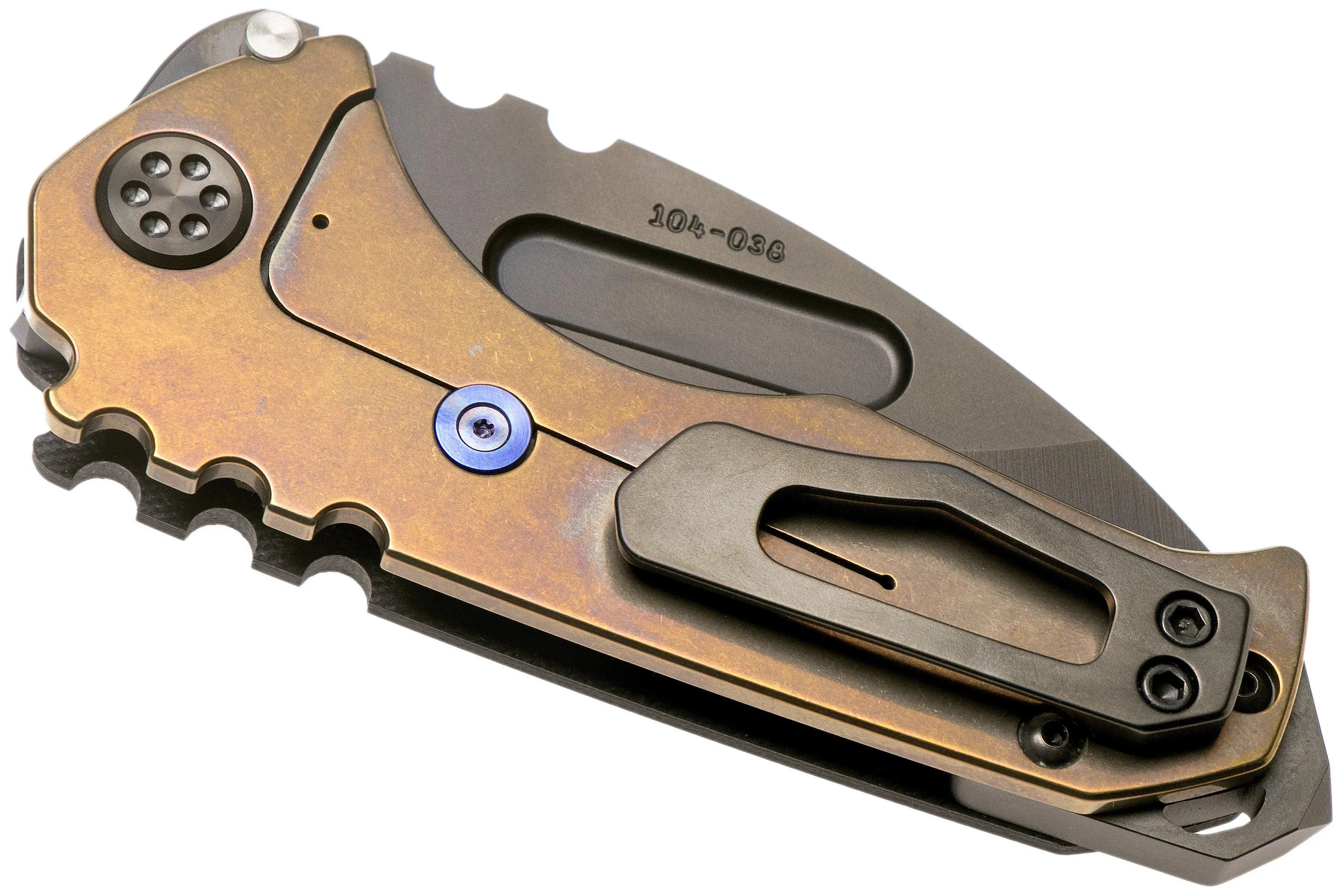 Medford Praetorian Genesis G S35VN, PVD Droppoint Blade, Black G10 Handle, PVD Hardware navaja