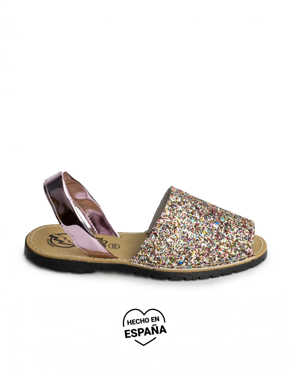 Menorquinas Glitter Multicolor PERA LIMONERA