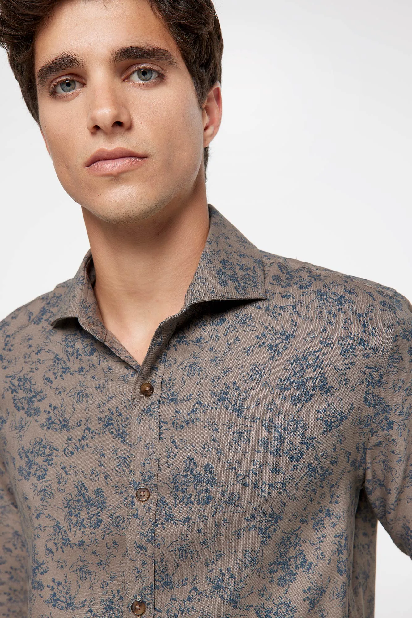 milano Camisa Piqué Estampada