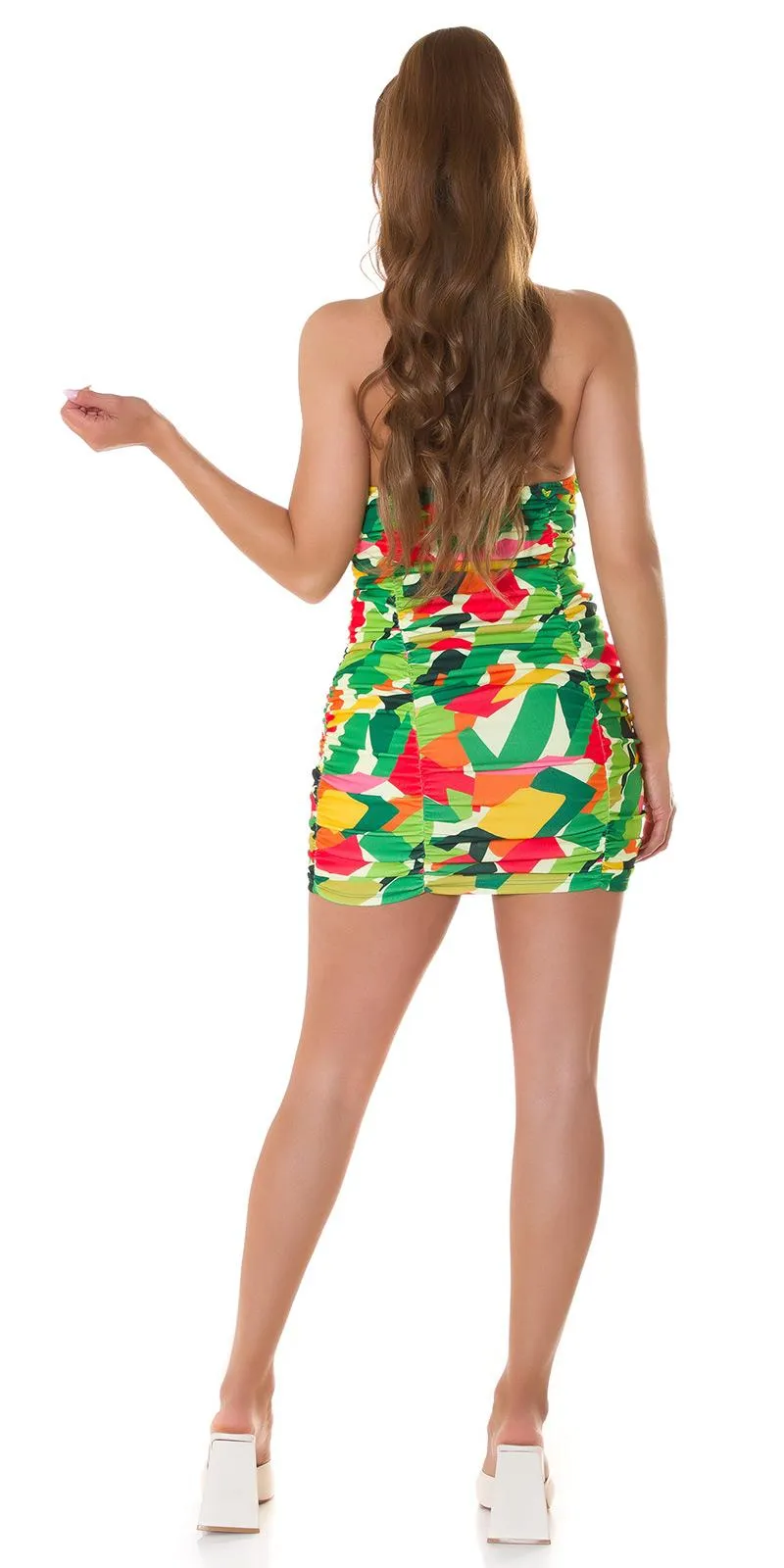 Minivestido ajustado Contoy Verde