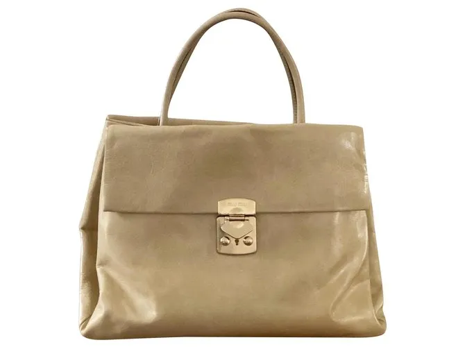 Miu Miu Vitello Shine Beige 