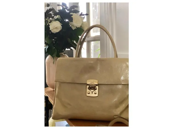 Miu Miu Vitello Shine Beige 