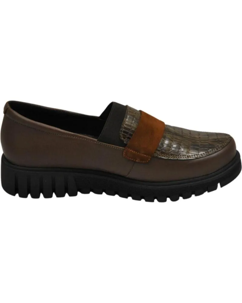 Mocasines de Mujer COMFORT CLASS 8188 MOCASIN PARA PLANTILLAS DE MUJER TABACO NAPA SEDA TABACO