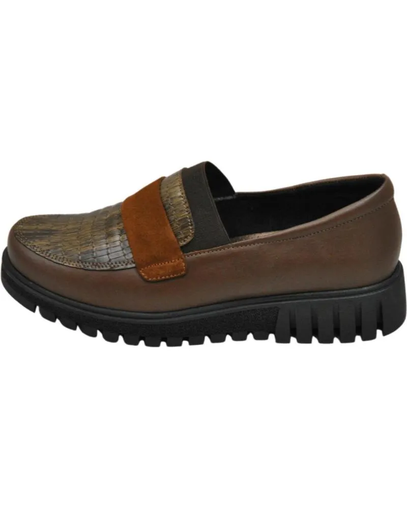 Mocasines de Mujer COMFORT CLASS 8188 MOCASIN PARA PLANTILLAS DE MUJER TABACO NAPA SEDA TABACO