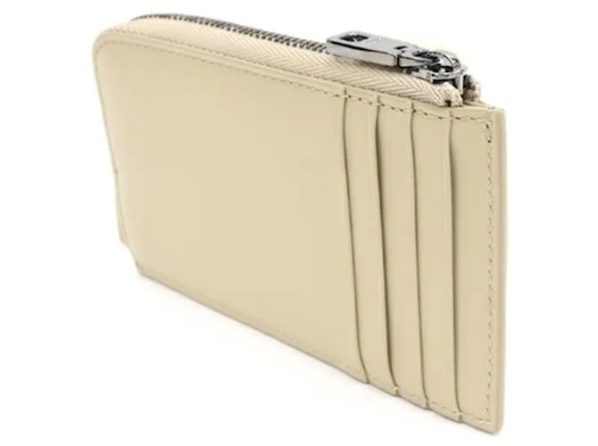 Monedero de cuero beige Dolce & Gabbana 