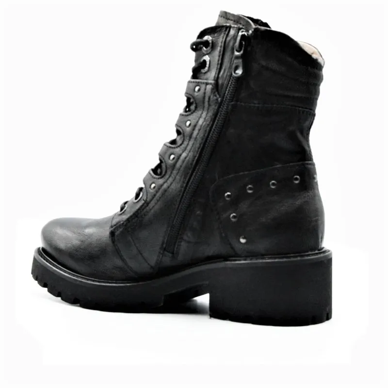 NERO GIARDINI I0 14265 100 Negro. Bota cordones mujer