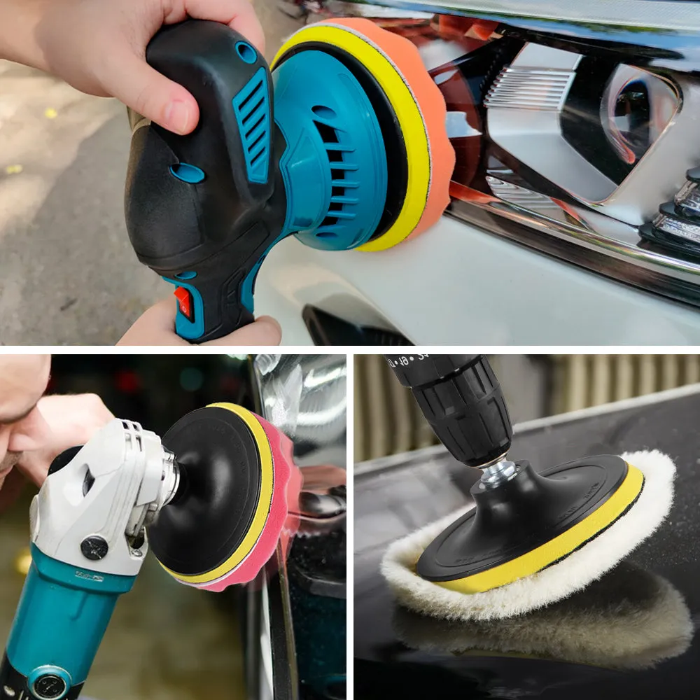 NewBeny 5/6/7 Inch Car Polishing Beauty Kit Polishing Sponge Plate