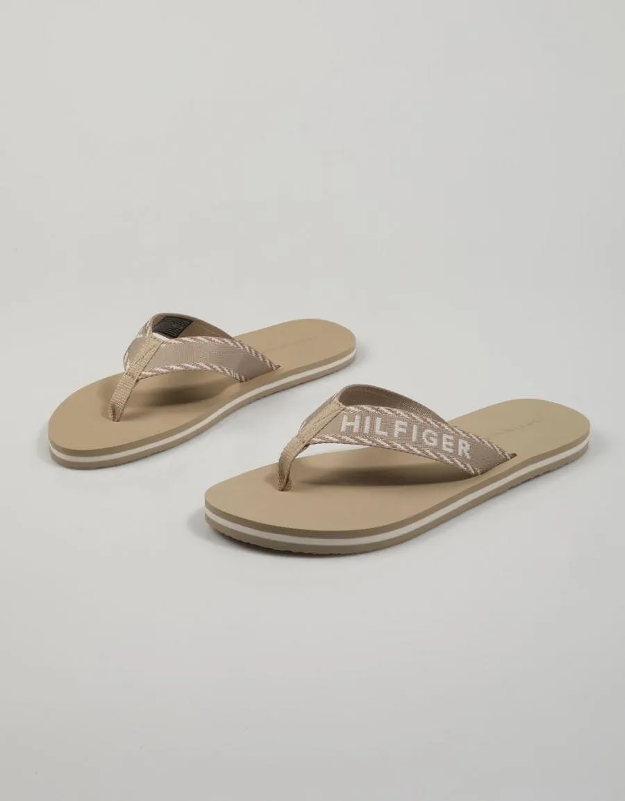  nu pieds TOMMY HILFIGER Tommy en Beige 81478