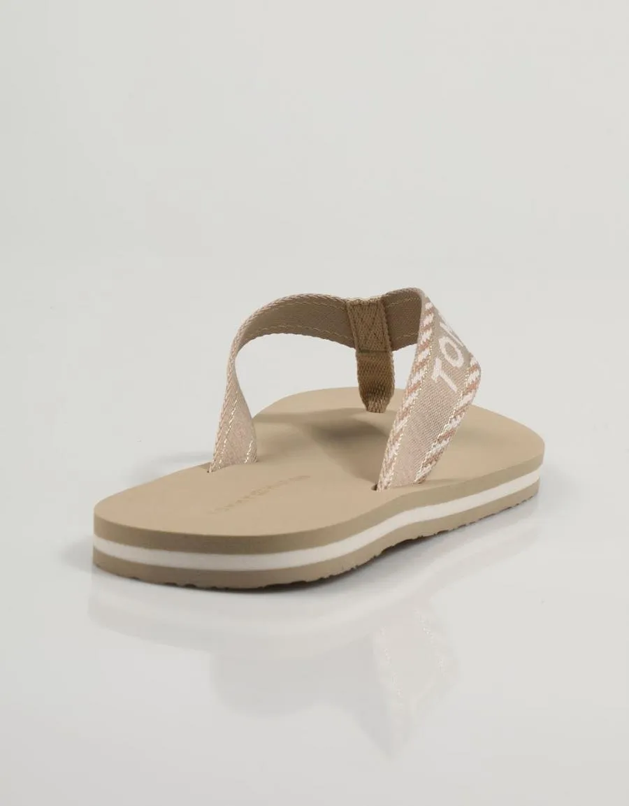  nu pieds TOMMY HILFIGER Tommy en Beige 81478