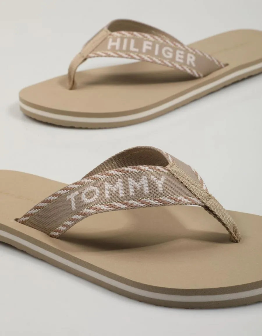  nu pieds TOMMY HILFIGER Tommy en Beige 81478
