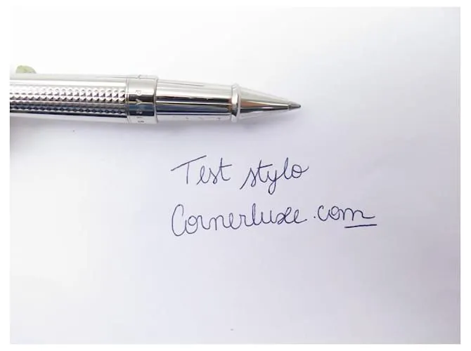 NUEVE PLUMAS ROLLERBALL ST DUPONT LINE D ETERNITY PUNTA DE DIAMANTE 422014M Plata 
