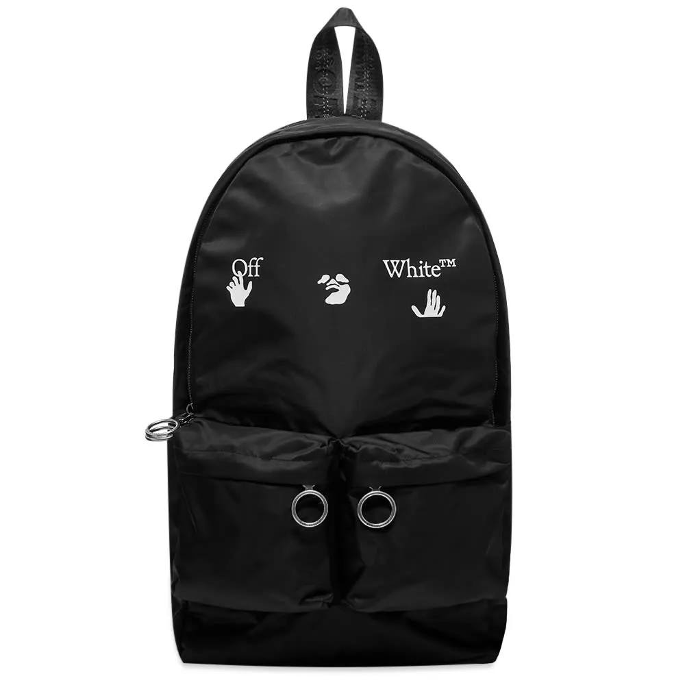 OFFWHITE LOGO BACKPACK BLACK