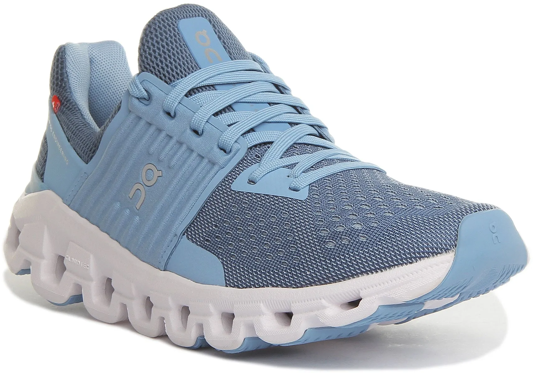 On Running Cloud X 3 Zapatillas de correr de malla con cordones para mujer en todo negro