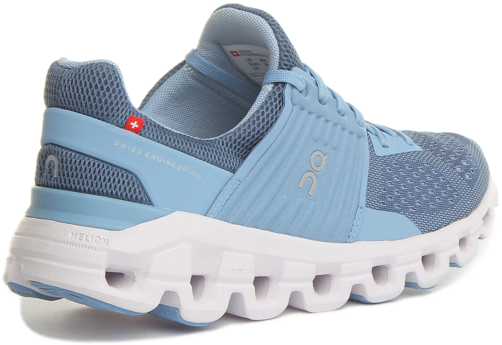 On Running Cloud X 3 Zapatillas de correr de malla con cordones para mujer en todo negro