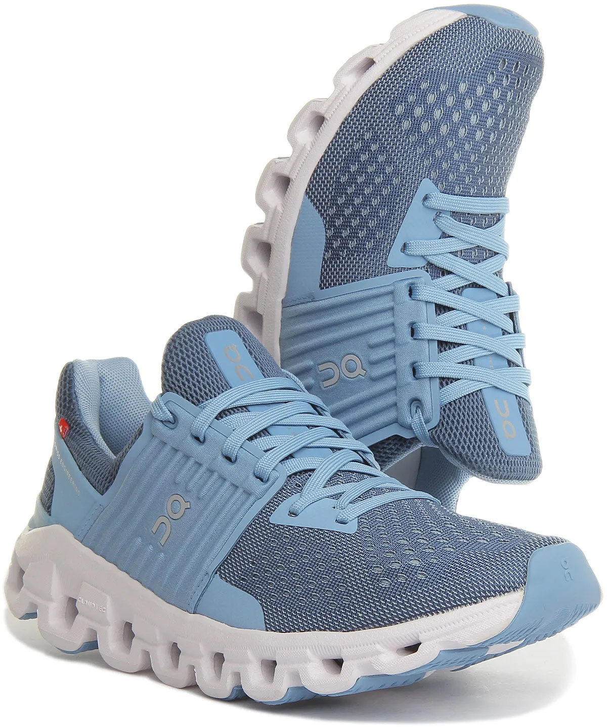 On Running Cloud X 3 Zapatillas de correr de malla con cordones para mujer en todo negro