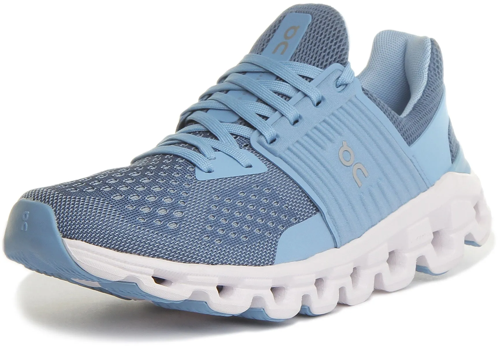 On Running Cloud X 3 Zapatillas de correr de malla con cordones para mujer en todo negro