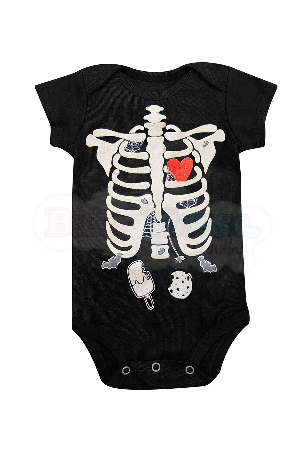 Paalero Manga Corta Unisex. Huesitos brillantes