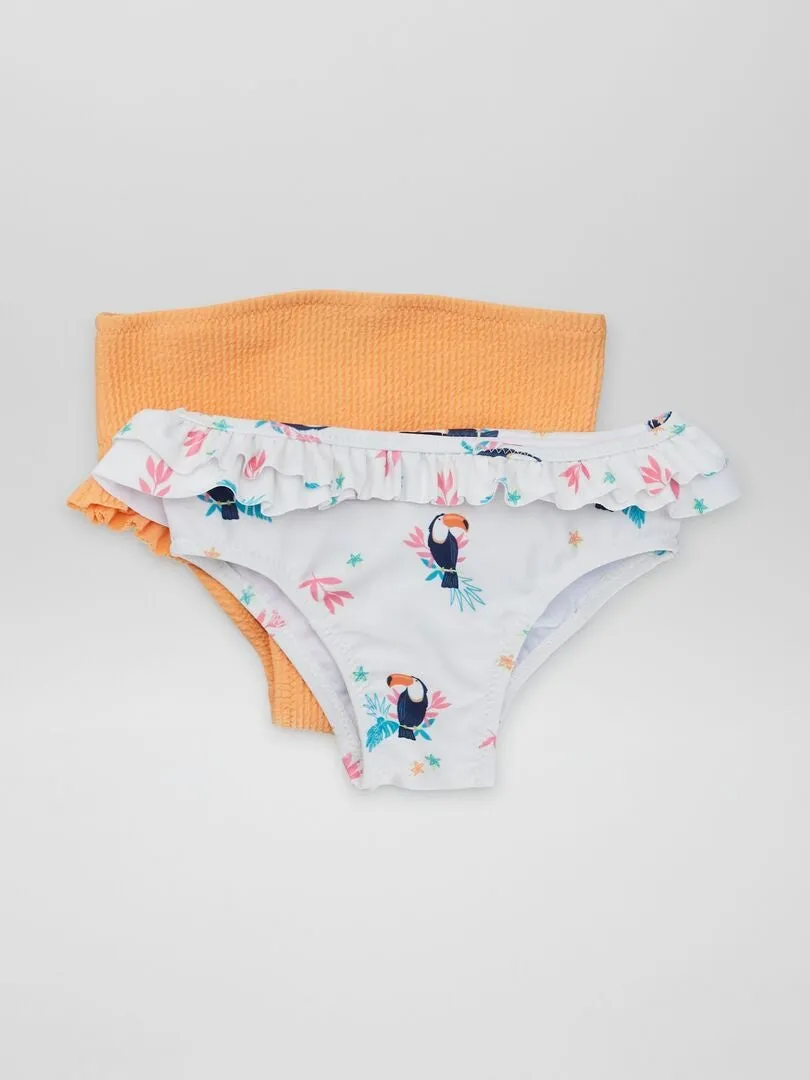 PACK DE 2 BRAGUITAS DE BIKINI  BLANCO
