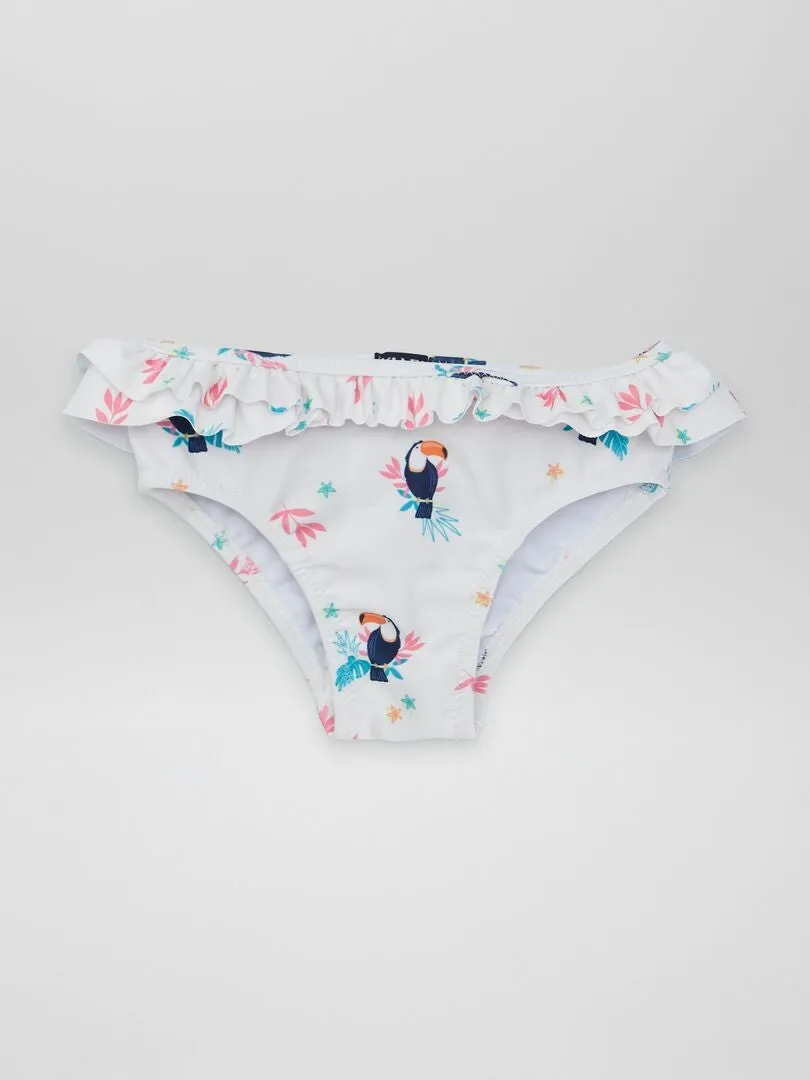 PACK DE 2 BRAGUITAS DE BIKINI  BLANCO
