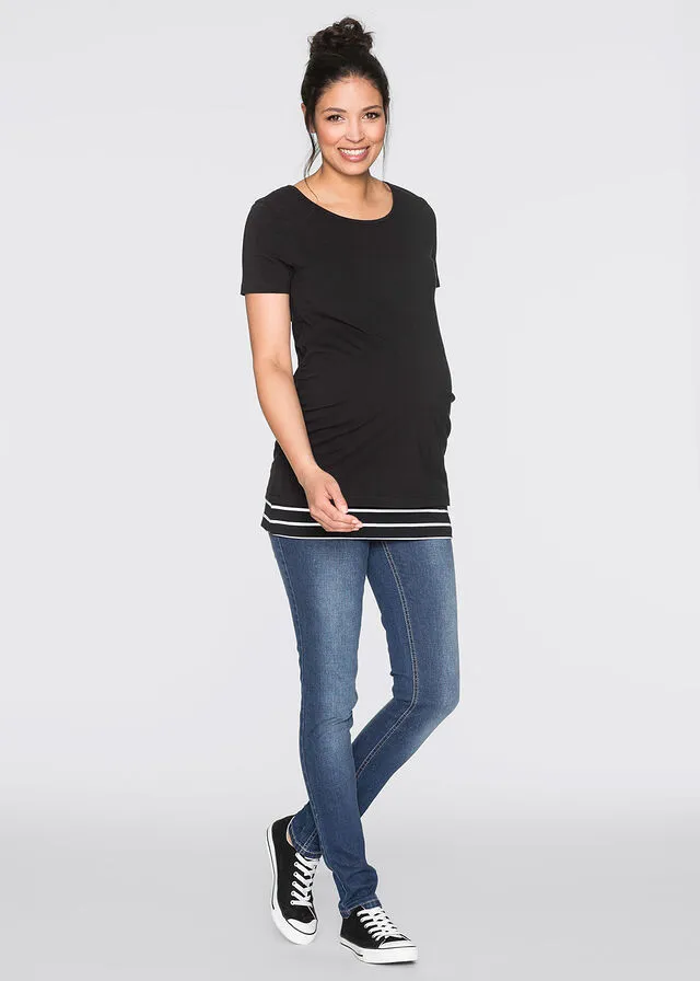 PACK DE 2 CAMISETAS SIN MANGAS PREMAMá NEGROBLANCO