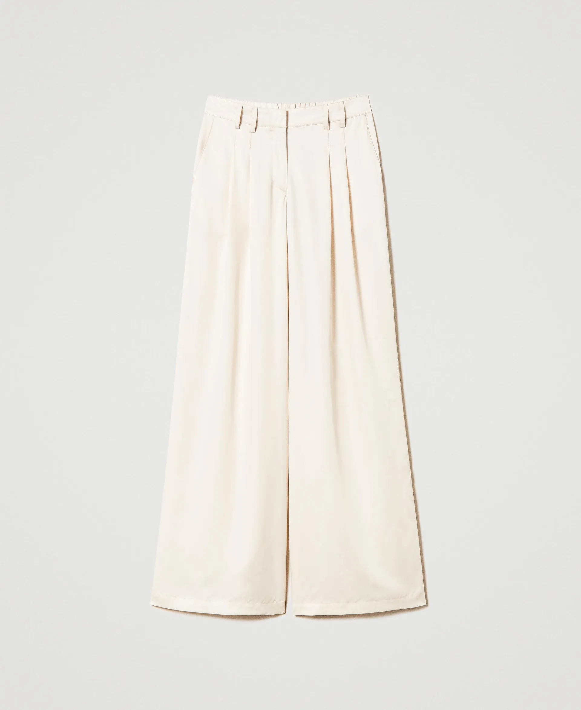 Pantalón palazzo con pliegues