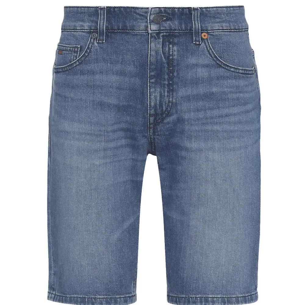 Pantalones cortos de mezclilla azul Hugo Boss Delaware para hombre