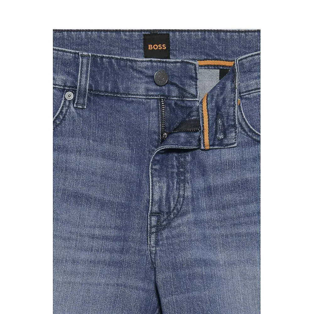 Pantalones cortos de mezclilla azul Hugo Boss Delaware para hombre