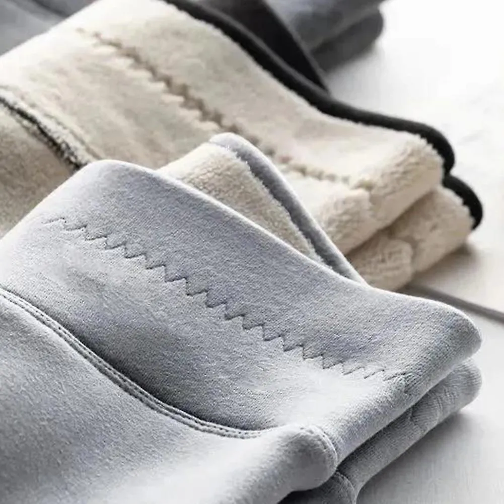 Pantalones de lana de cordero para mujer Nuevo engrosamiento otoño invierno
